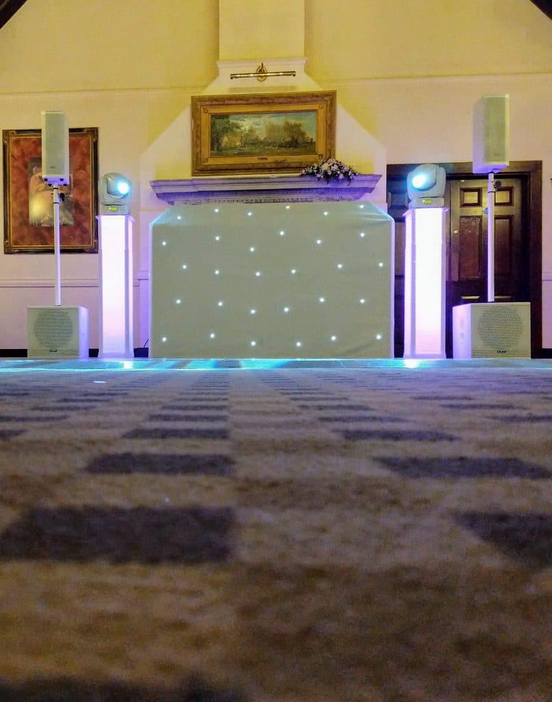 White wedding disco in Norwich, Norfolk